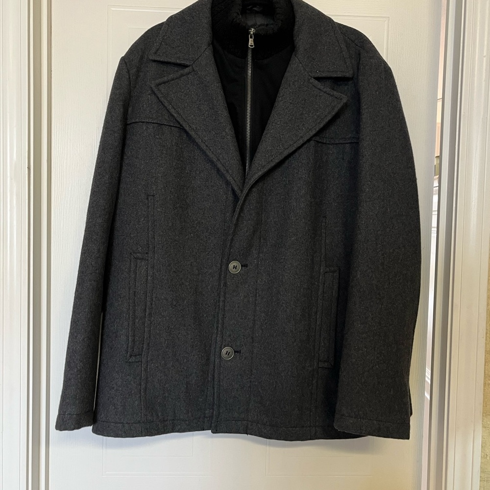 Kenneth Cole Wool Blend Coat NY XL